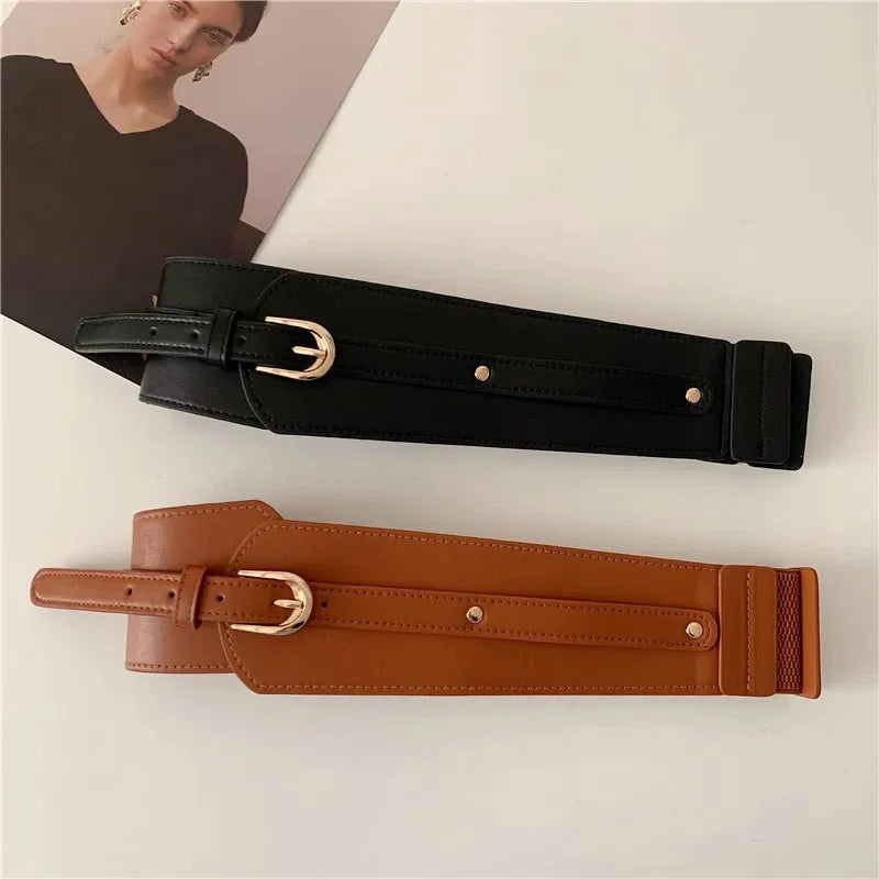 Women's adjustable corset waist belt by TrendLux Wear, featuring a stylish design and secure fit for fashionable waist styling.