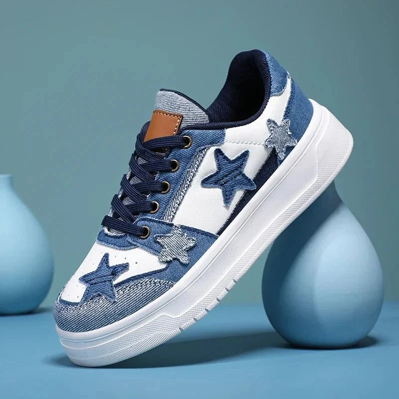Men's breathable mesh tennis sneakers by TrendLux Wear, lightweight outdoor shoes with wide fit and supportive design.