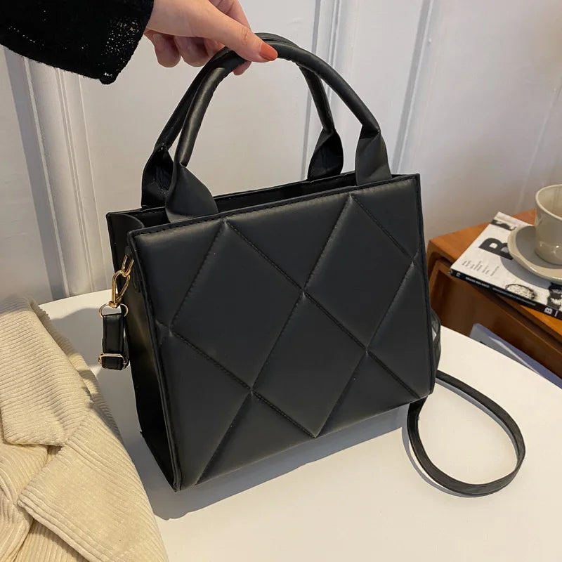TrenLux Wear Women's Large Capacity Plaid Casual Fashion Handbag TrenLux Wear