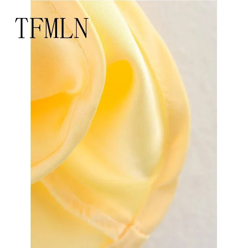 TrenLux Wear TFMLN 2025 women’s sexy halter top, backless high street waistcoat, solid elegant spring summer fashion.