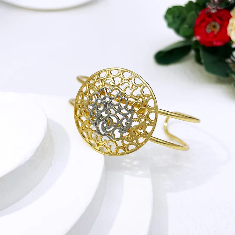 Women's Two-Tone Luxury Jewellery Set. TrenLux Wear