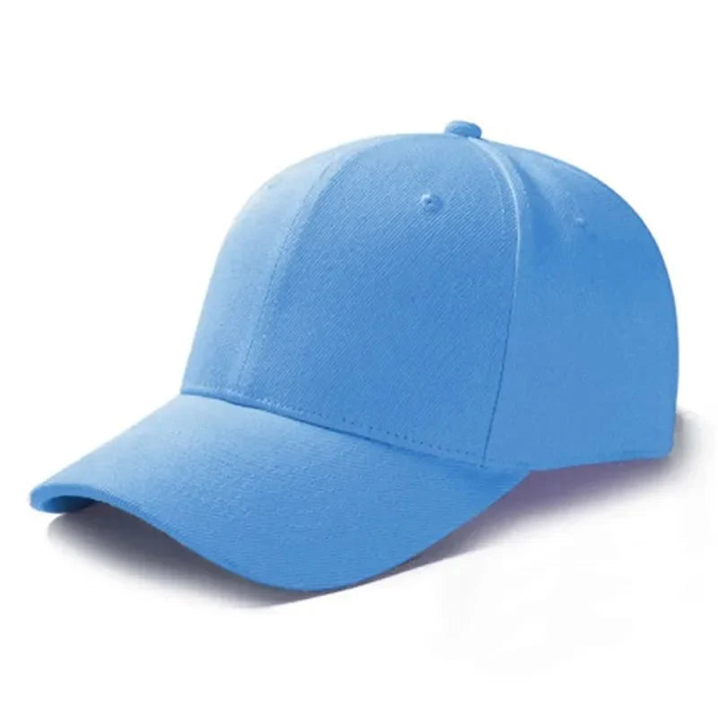 Unisex plain baseball cap by TrendLux Wear featuring adjustable strap and structured design in a neutral color.