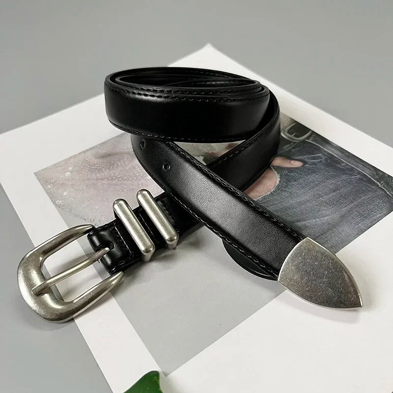 Women's Real Leather Jeans Belt. TrenLux Wear