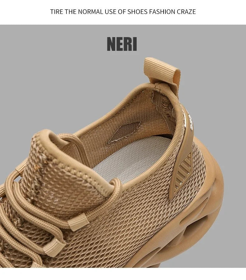 Men's breathable mesh Urban Street Sneakers by TrendLux Wear, casual sneakers with stylish design and comfortable fit.