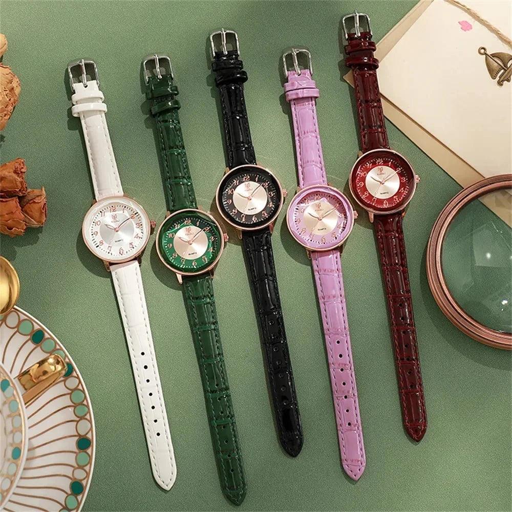 Women's casual Arabic style watch by TrendLux Wear with a sleek strap and minimalist design.