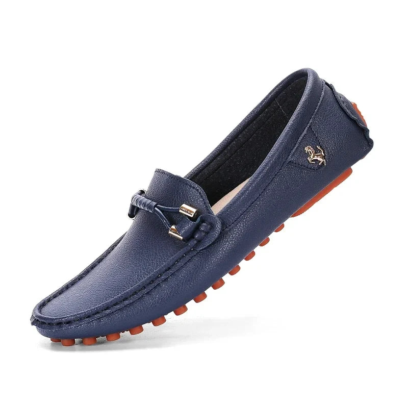 Men's Metal-Detail Slip-On Loafers