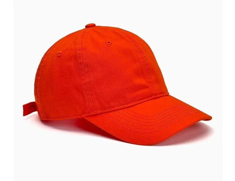 Unisex soft-top dad hat by TrendLux Wear, plain baseball cap with sun protection, available in 21 colors, shown in beige.