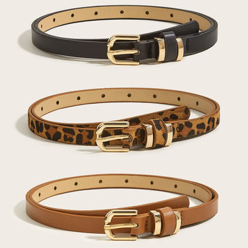 Women's Fashion Faux Leather Waist Belt for dresses. TrenLux Wear