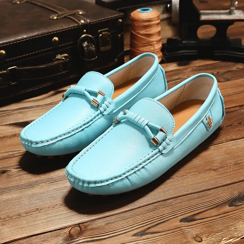 Men's Metal-Detail Slip-On Loafers