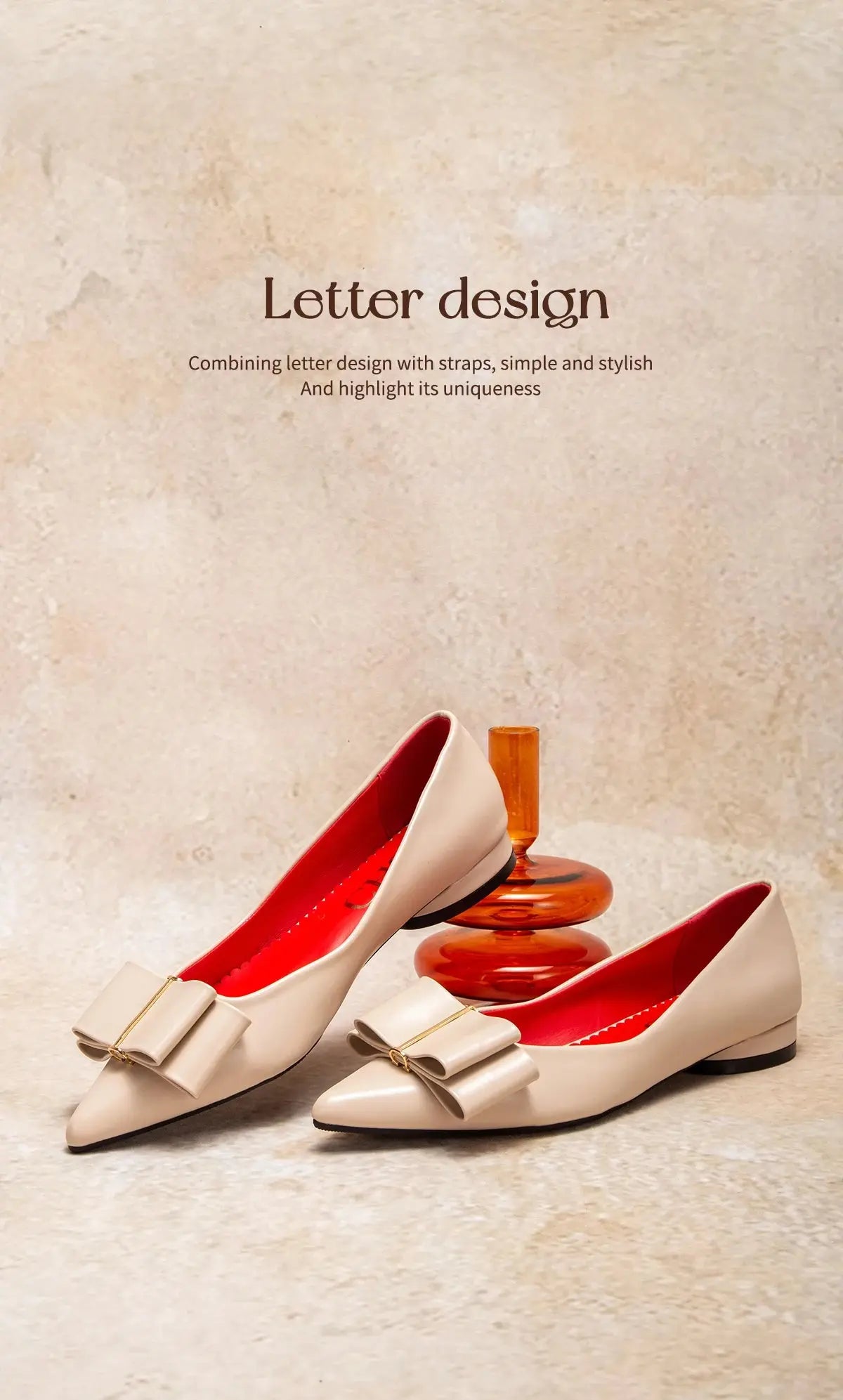Women's pointed-toe bow flat shoes by TrendLux Wear, featuring sleek design and comfortable slip-on style.