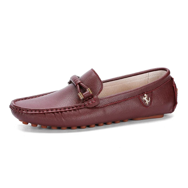 Men's Metal-Detail Slip-On Loafers