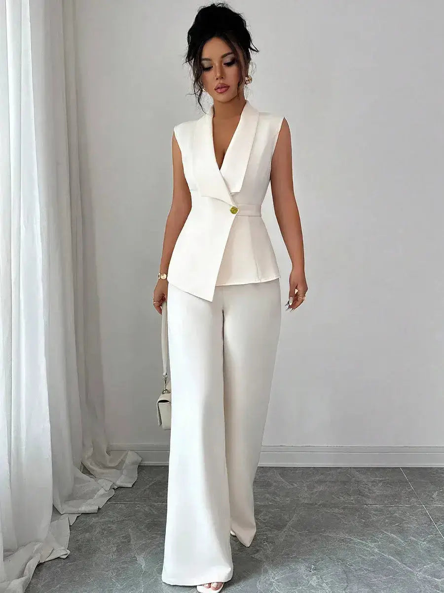 Trenluxwear Women's spring 2 Piece sleeveless Suit TrenLux Wear