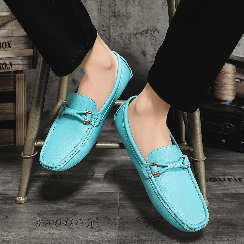 Men's Metal-Detail Slip-On Loafers