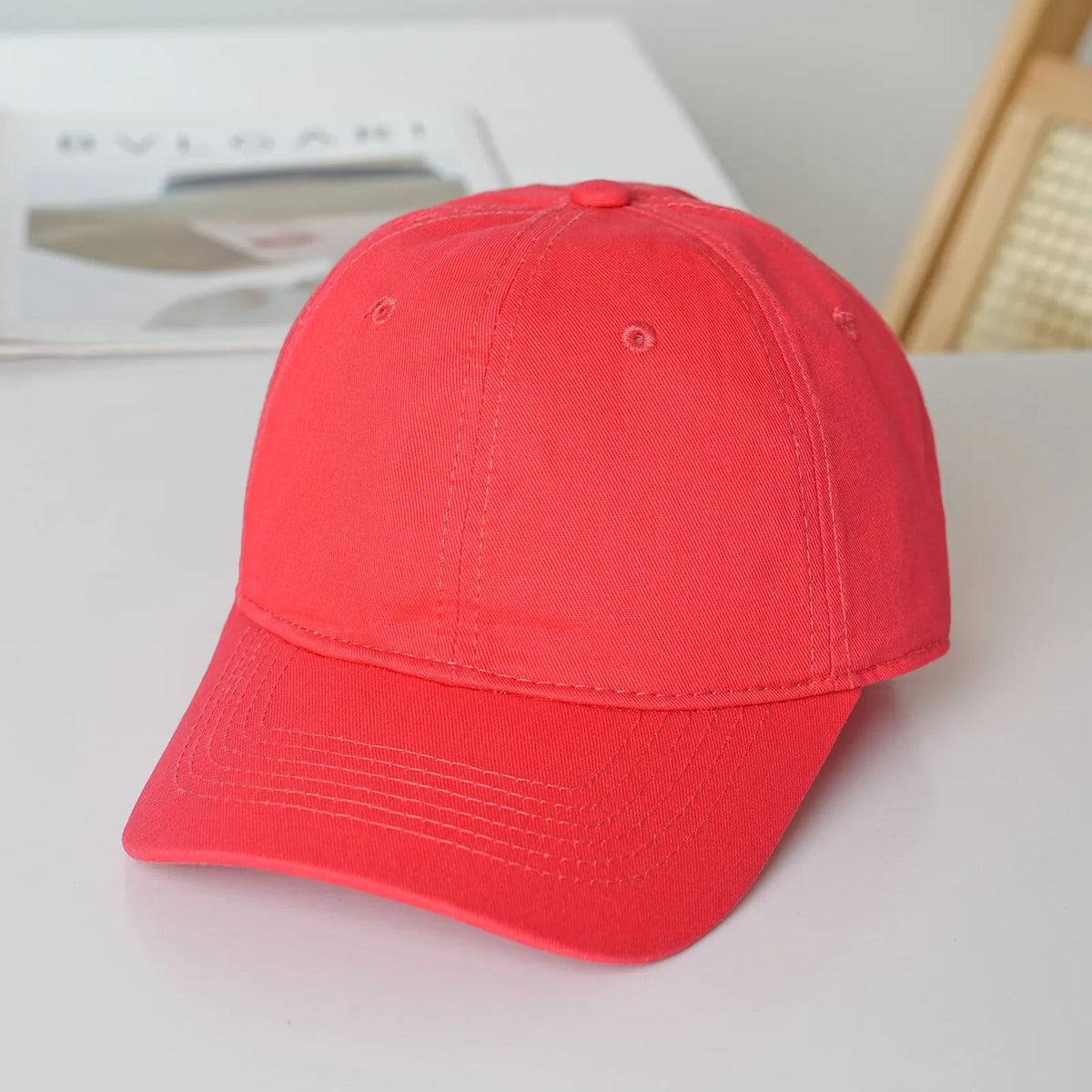 Unisex soft-top dad hat by TrendLux Wear in plain style, featuring sun protection and available in 21 color options.