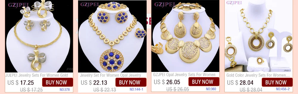 Women's Two-Tone Luxury Jewellery Set. TrenLux Wear