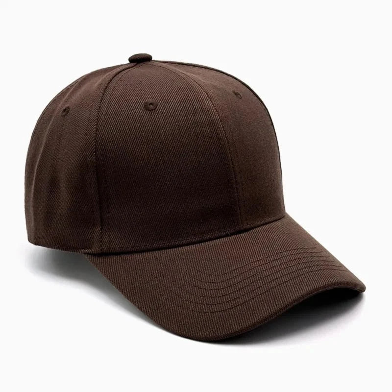 Unisex breathable sun-protective baseball cap with adjustable fit and hard brim, available in 22 colors by TrendLux Wear