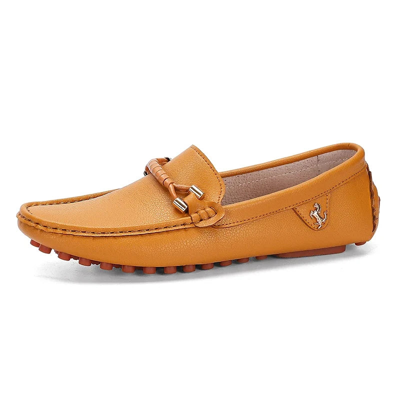 Men's Metal-Detail Slip-On Loafers