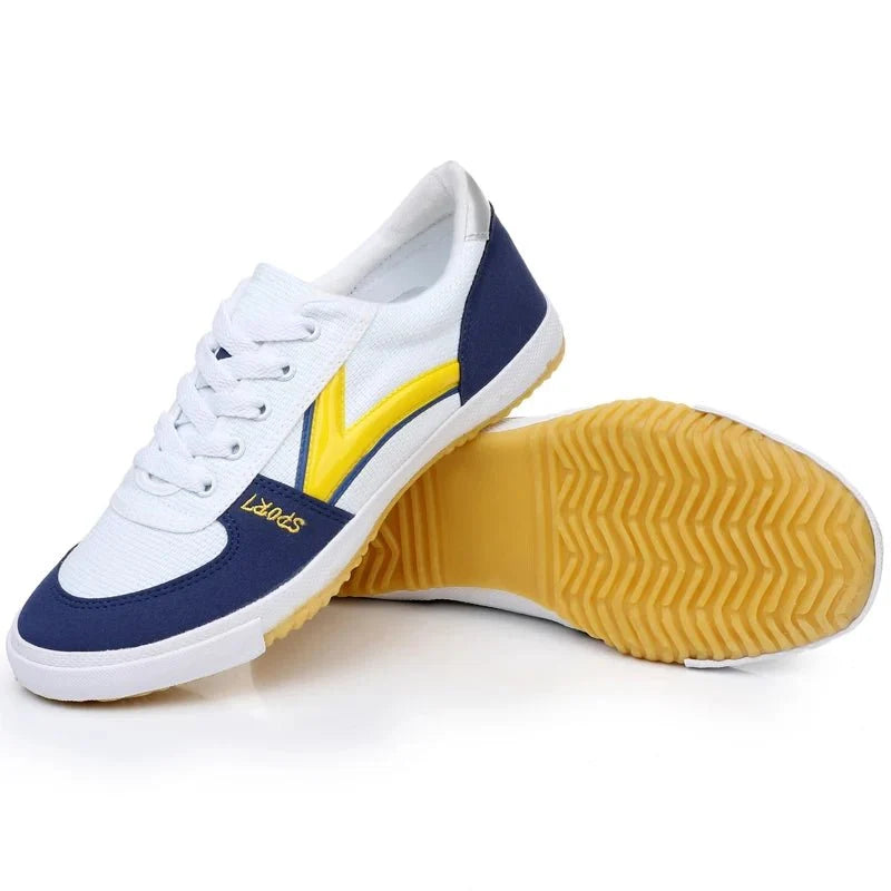 TrendLux Wear professional table tennis shoes with anti-slip soles and breathable material for training and competition.