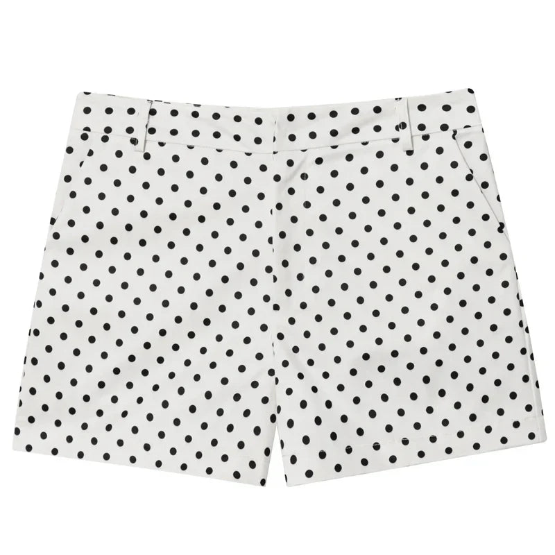 TrenLux Wear women's polka dot bomber jacket with oversized fit, long sleeves, zip-up front, and aviator style for demi-season wear.