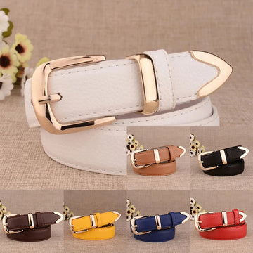 Women's Vintage Pin Buckle PU Leather Trouser Belt. TrenLux Wear