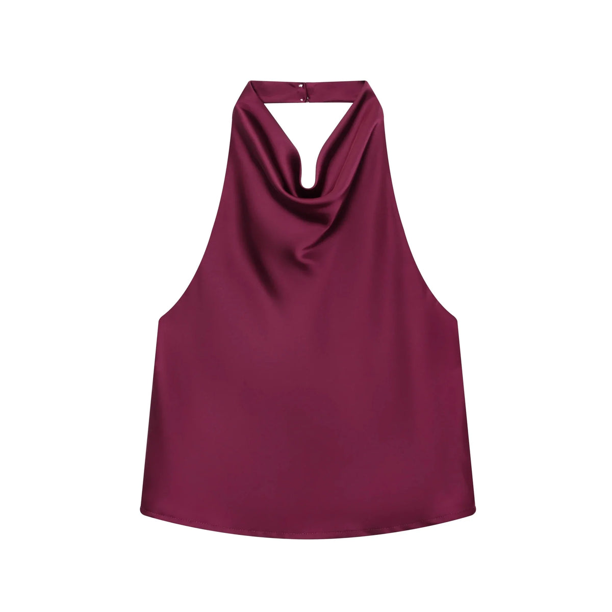 TrenLux Wear TFMLN 2025 women's sexy halter top, backless high street waistcoat, spring summer solid elegant halter neck blouse