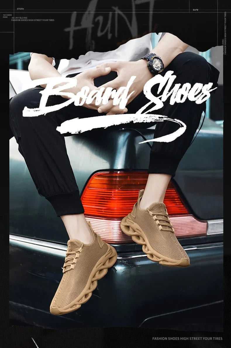 Men's TrendLux Wear Urban Street Sneakers with breathable mesh uppers and casual style.