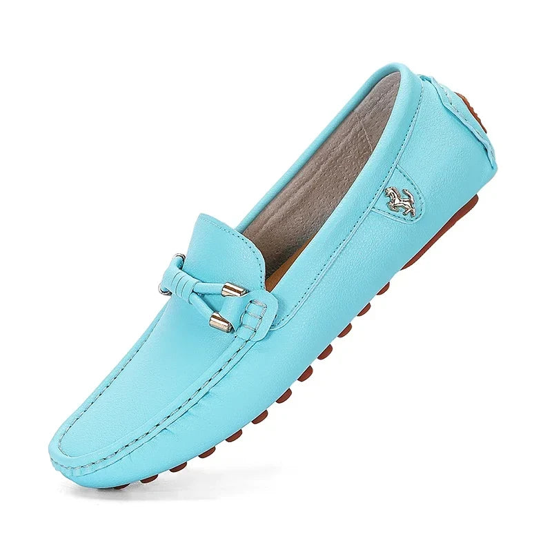 Men's Metal-Detail Slip-On Loafers