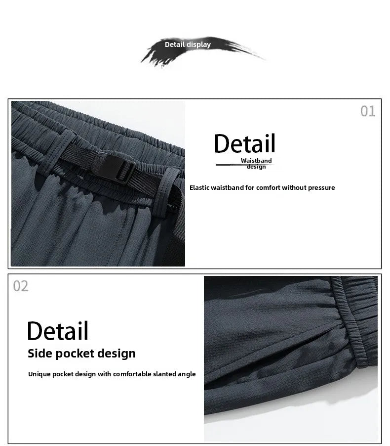Men's wide leg casual trousers by TrendLux Wear in multi-pocket style, loose fit, high street design, available in six colors.