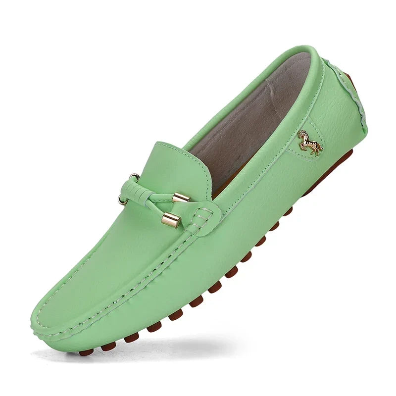 Men's Metal-Detail Slip-On Loafers