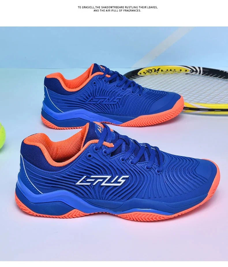 Men's TrendLux Wear lightweight multi-sport athletic sneakers for tennis, hiking, and golf, shown in a versatile outdoor setting.