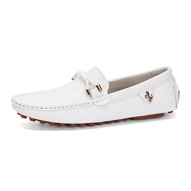 Men's Metal-Detail Slip-On Loafers