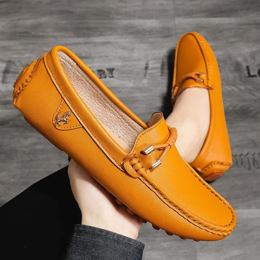 Men's Metal-Detail Slip-On Loafers