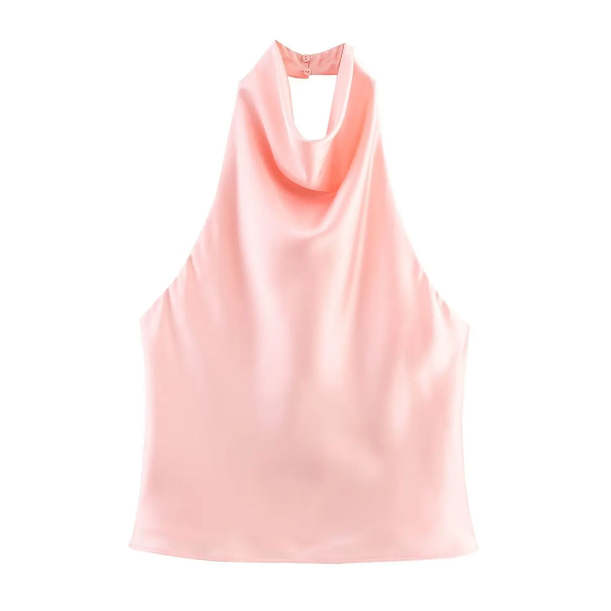 TrenLux Wear TFMLN 2025 women’s sexy halter top, backless high street waistcoat, spring summer solid elegant halter neck blouse