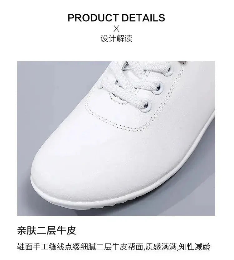 Women's leather lace-up loafers by TrendLux Wear, featuring stylish design and comfortable fit, shown in a close-up image.