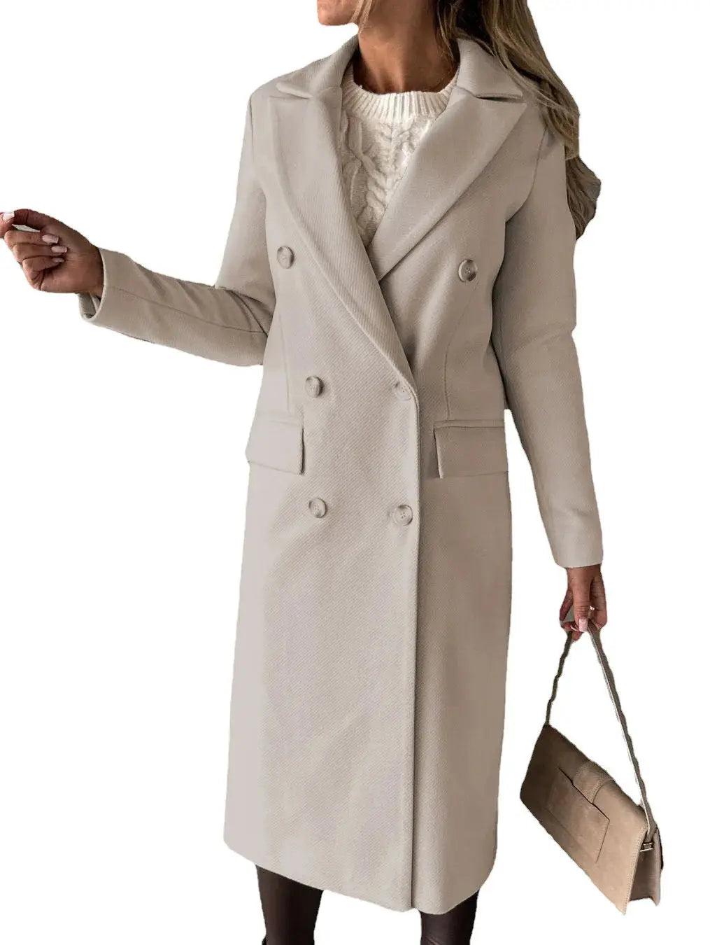 TrenLux Wear Women's Retro Double-Breasted Woolen Coat — Streetwear Winter Jacket TrenLux Wear