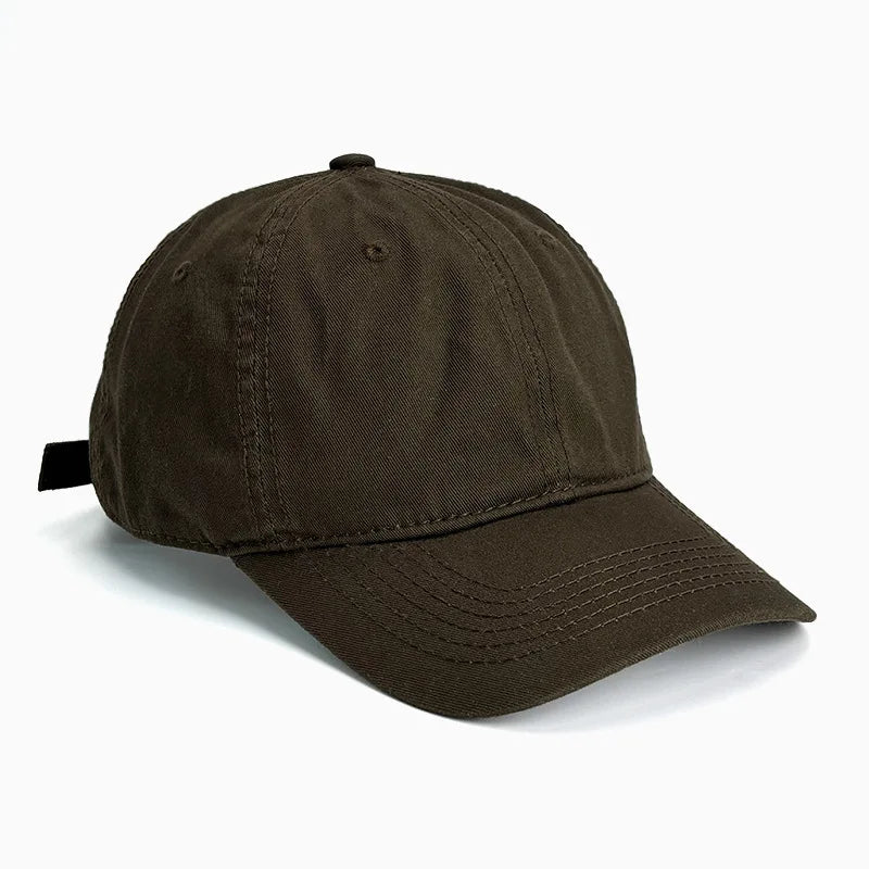 Unisex Soft-Top Dad Hat by TrendLux Wear, plain baseball cap with sun protection in a neutral color, displayed on a plain background.