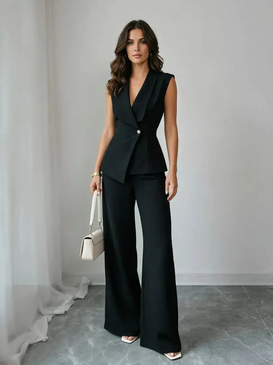 Trenluxwear Women's spring 2 Piece sleeveless Suit TrenLux Wear