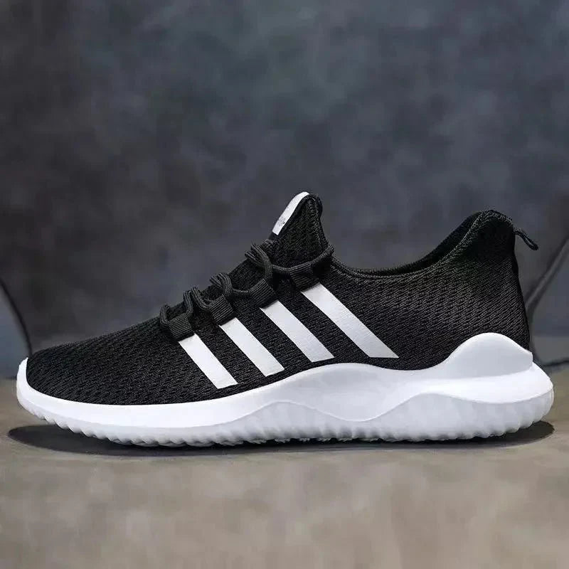 Men's breathable air mesh tennis shoes by TrendLux Wear, lightweight outdoor athletic trainers with supportive design.