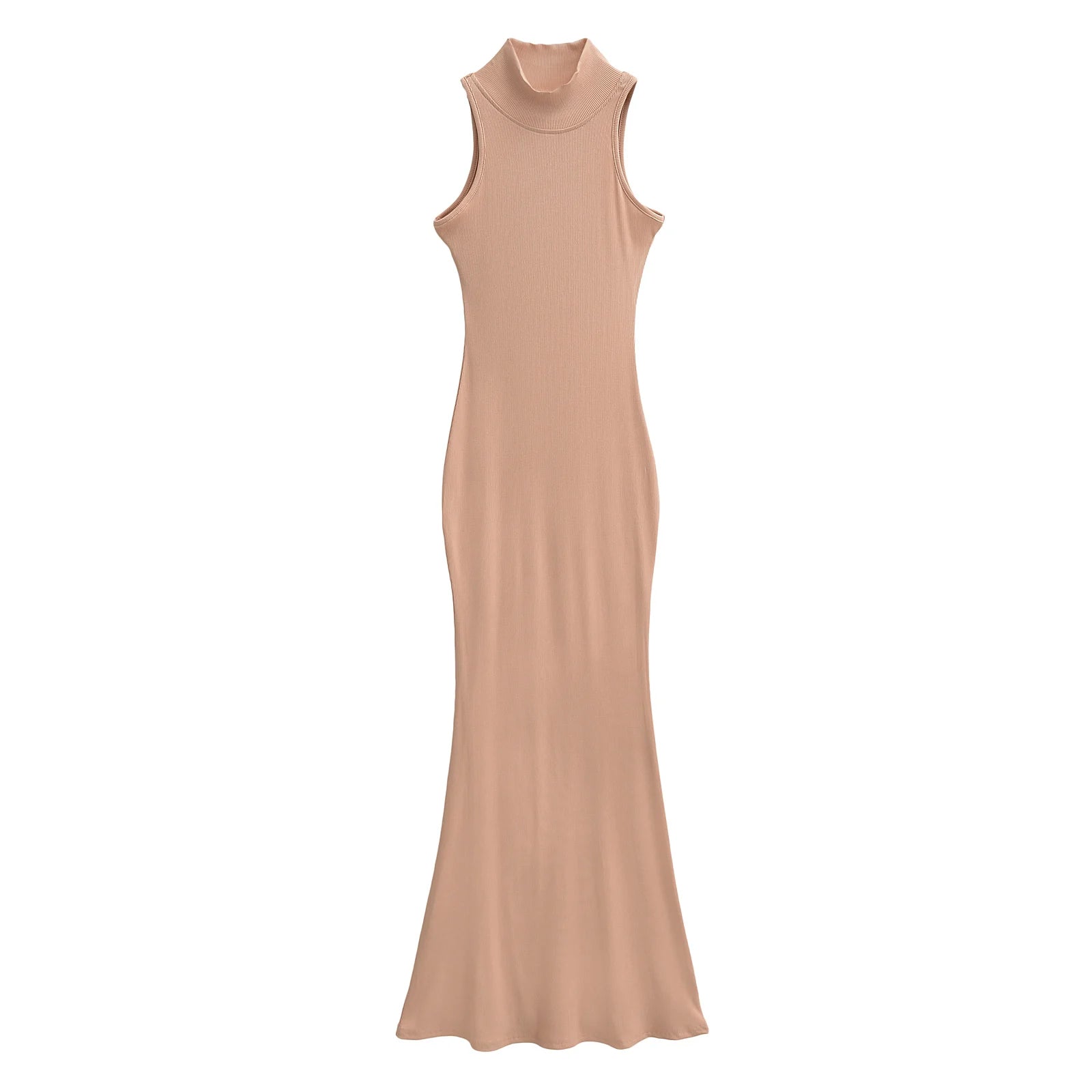 TrenLux Wear Women's Knit Turtleneck Bodycon Ankle-Length Maxi Dress The Glow Sanctuary