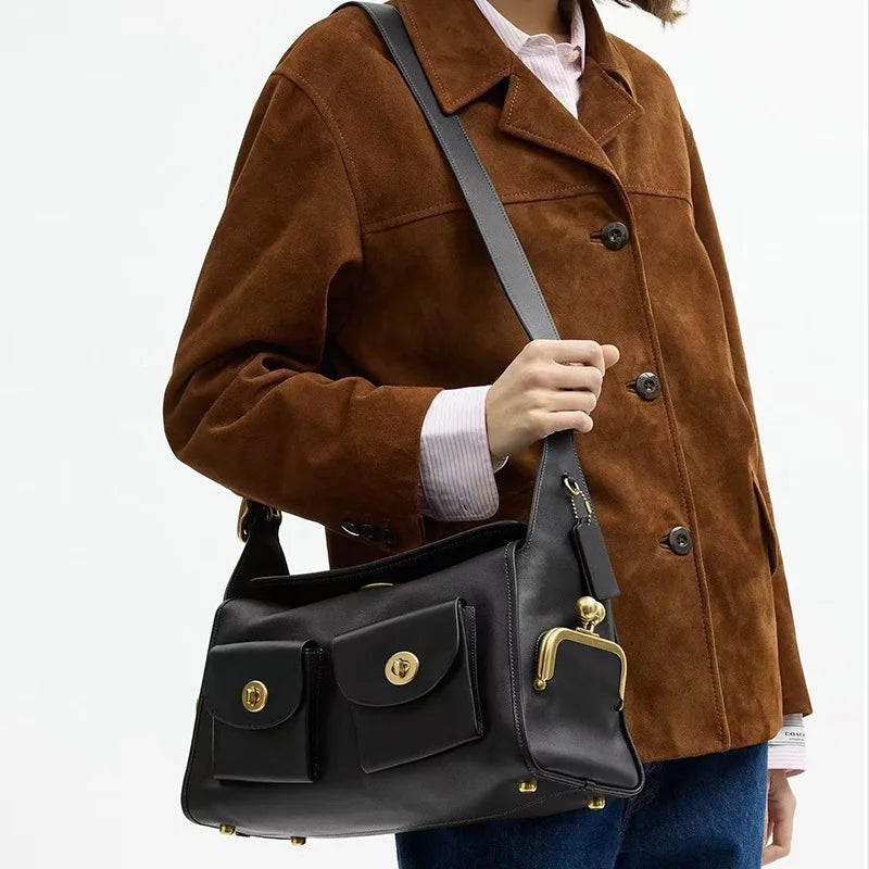 TrenLux Wear Women's Vintage Pure Leather Large Capacity Bag TrenLux Wear
