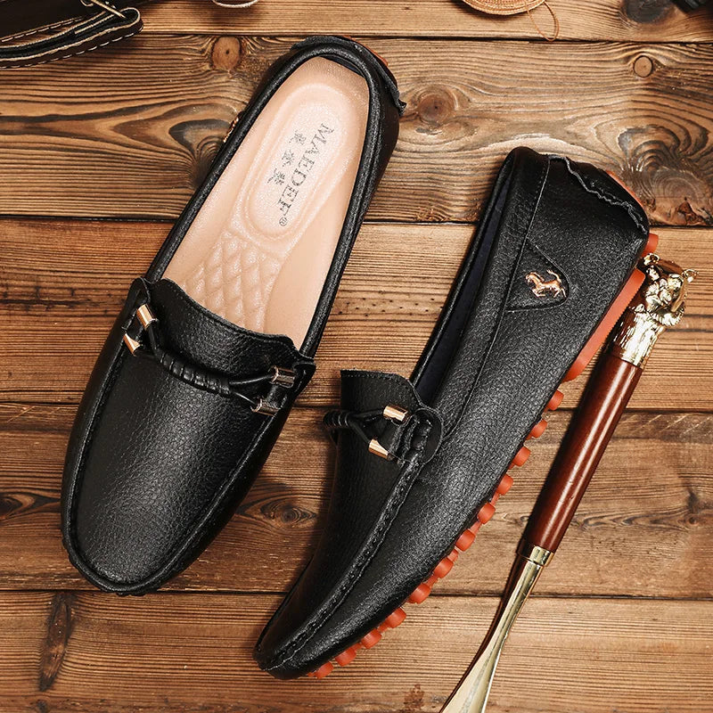 Men's Metal-Detail Slip-On Loafers