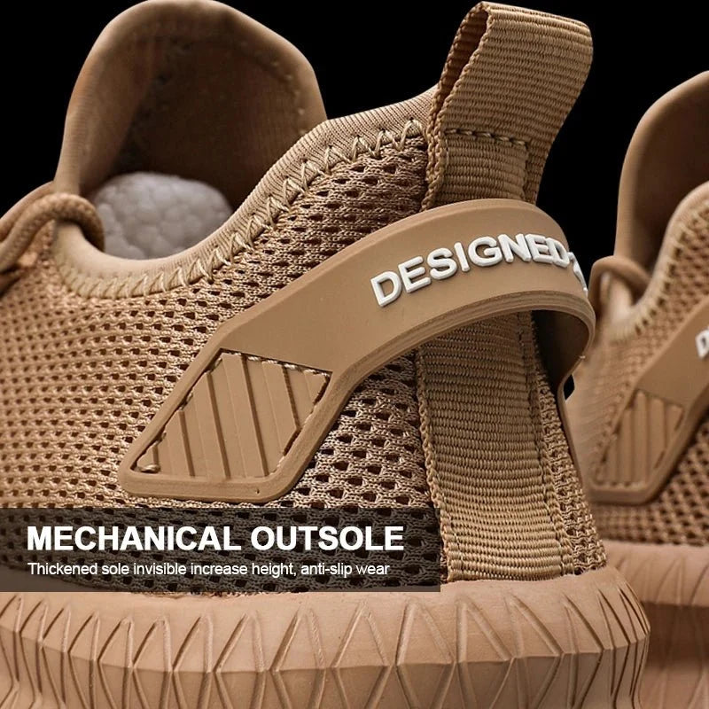 Men's breathable mesh sneakers from TrendLux Wear, urban street style casual shoes with comfortable design and sporty look.