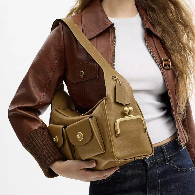 TrenLux Wear Women's Vintage Pure Leather Large Capacity Bag TrenLux Wear