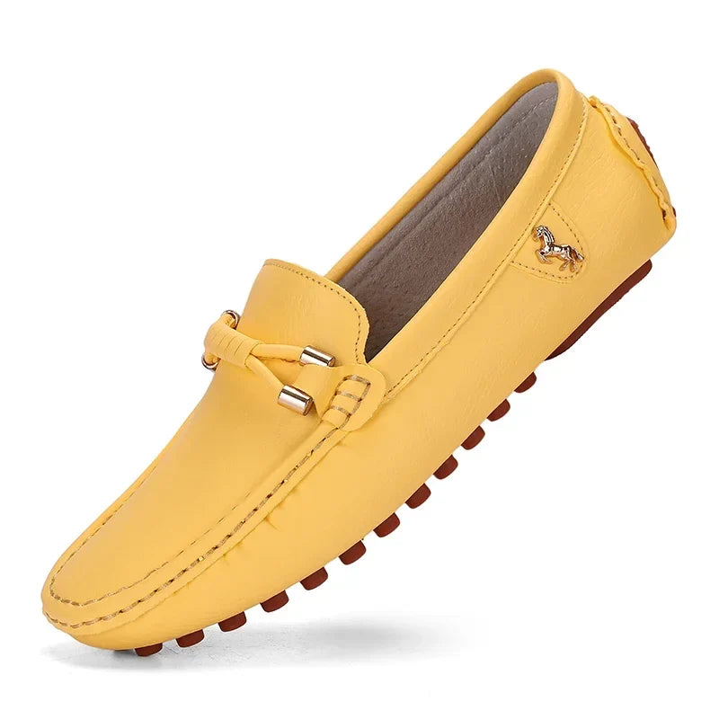 Men's Metal-Detail Slip-On Loafers