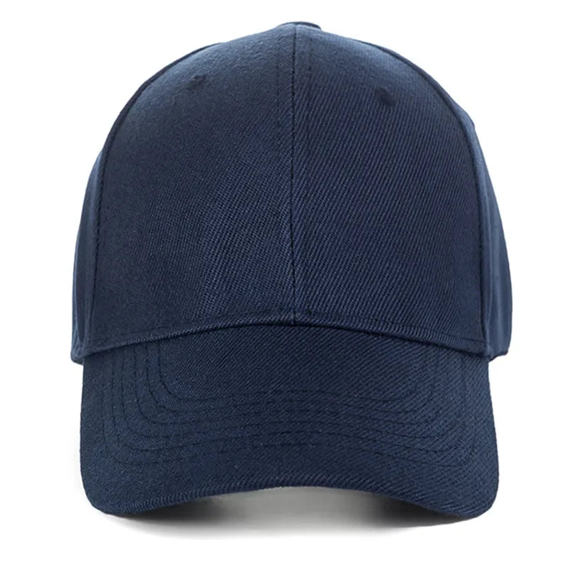 Unisex plain baseball cap by TrendLux Wear, adjustable structured hat in a neutral color, showcased on a plain background.