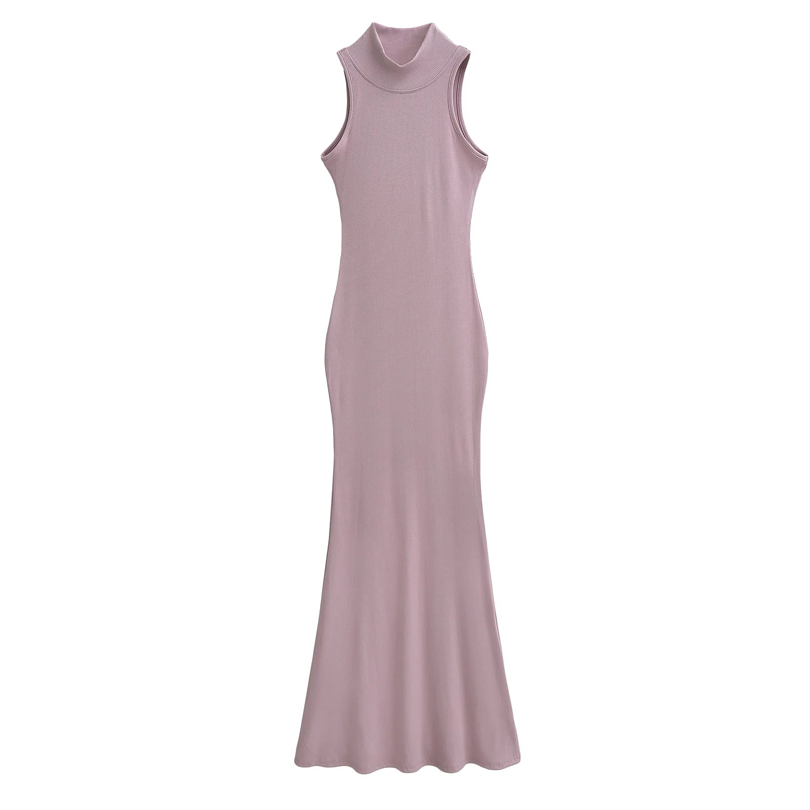 TrenLux Wear Women's Knit Turtleneck Bodycon Ankle-Length Maxi Dress The Glow Sanctuary