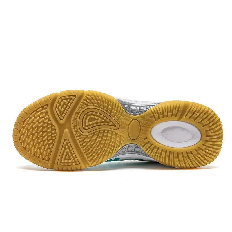 Unisex TrendLux Wear athletic court sneakers with anti-slip soles, designed for badminton and table tennis.