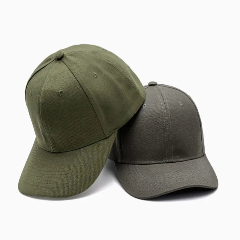 Unisex breathable sun-protective baseball cap with adjustable fit and hard brim in various colors by TrendLux Wear.