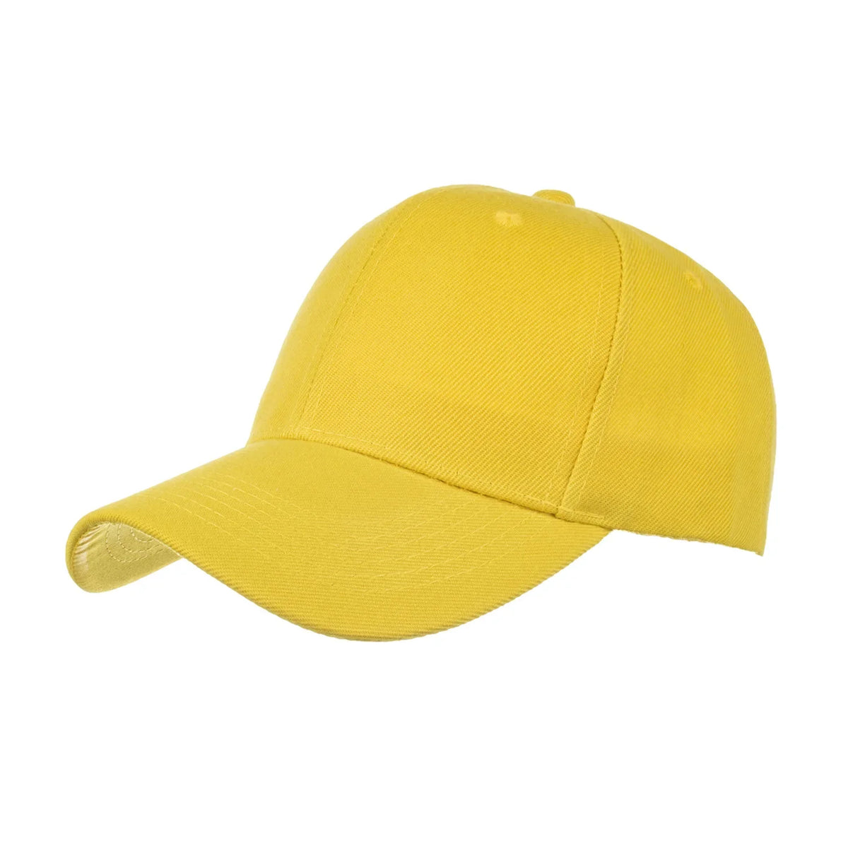 Unisex solid color baseball cap by TrendLux Wear, 5-panel structured hat available in 26 vibrant colors.