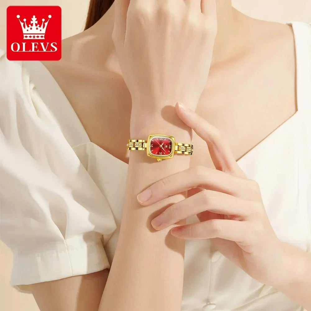 Luxury square women's watch by TrendLux Wear with a sleek design and elegant silver-tone finish.